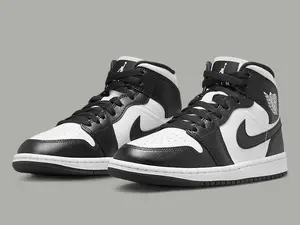 Nike Women's Air Jordan 1 Mid Panda Black White DV0991-101 Athletic Sneakers NEW