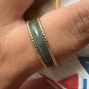 Natural Jadeite A-grade inlaid ring, new style blue water high ice jade ring, tail ring