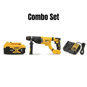 DEWALT DCH263 18V XR/20V MAX Brushless SDS-Plus 3-Mode High-Performance Tool for Concrete Drilling, Chiseling, Heavy-Duty Anchor Installation, with System & Dust Extraction Compatibility