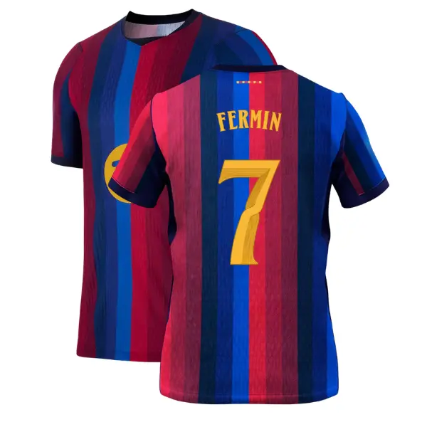 Unisex Collectible Sports Apparel Fermin 2026-2027 Home Player Jersey - Spain League