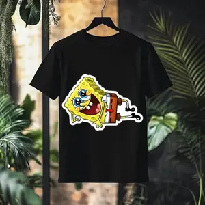 SpongeBob Champion Unisex- T-Shirt Sponge Theme Birthday Family Shirts- Custom Family T-Shirt-Personalized- Sponge family shirt- bob party - 1879795787