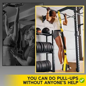 Pull Up Assistance Bands, Adjustable Heavy Duty Resistance Band for Pull Up, 3 Pull Up Bands, Comfortable Fabric / Rest, Assistance Bands for Pull-Up, Home Fitness,  Stretching