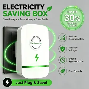 【2PACK Household Plug-In Power Device Electricity Saving Box】2026 Updated Design Home Energy Saver, US Plug Household Energy-Saving Box, Power Saving Device Compatible with 90–250V for Home & Office & Factory