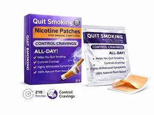 Splittars Quit Smoking Aid – Stop Smoking Patches, Smoking Cessation Patches for Nicotine Free Quit Smoking, Natural Anti Smoking Patches with 21 Day Cravings Support – Stop Smoking, Start Living