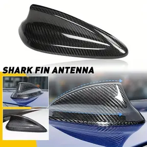 1cps Universal Fit Carbon Fiber Look Shark Fin Antenna Cover for BMW F30 F22 F32 F36 F80, ABS Material, Stylish Vehicle Radio Antenna Topper Replacement Accessory