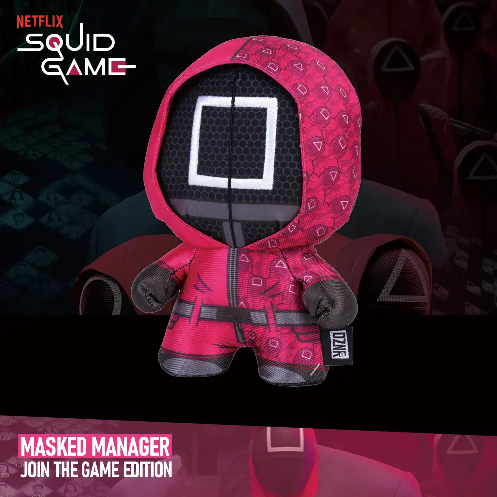 Netflix Official Merchandise Squid Game Manager Figure Plush Toy, Cute Soft Collectible Gift for Fans & Decor, Home Decoration, Anniversary Gift, Perfect for Birthdays Anniversaries Holidays, Cute Stuffies