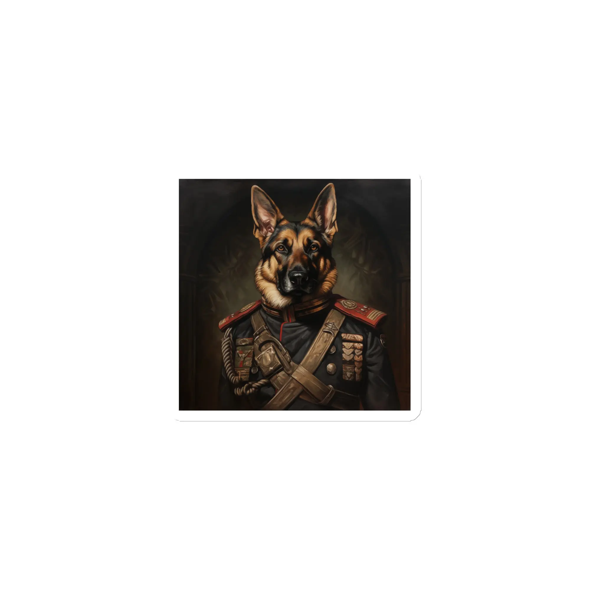 German Shepherd Military General Magnet German Shepherd Military General Magnet