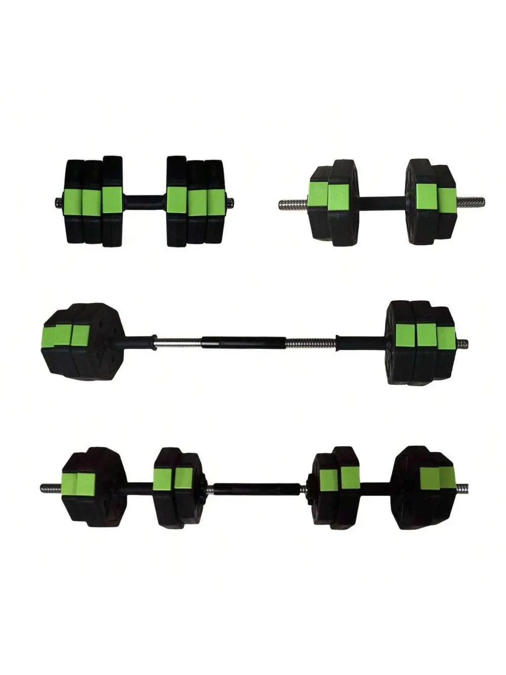 Gaomon 30 lbs Adjustable Weights Dumbbell Set - High-Quality Iron Handles with Non-Slip Grip, Connectors, Multi-Use Bars, 2.5 lbs Increments, Whole Body At-Home Gym Equipment for Home Workouts, Dumbbells