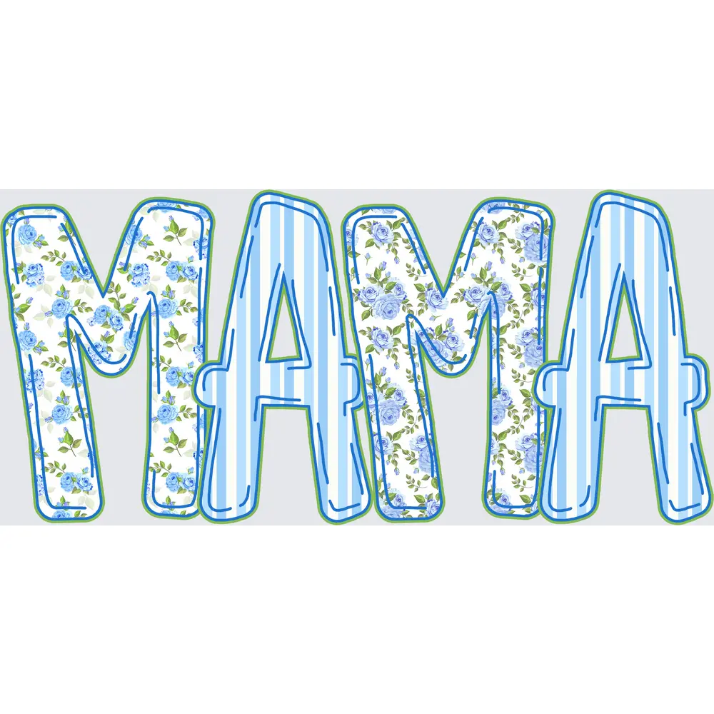MAMA BLUE FLORAL