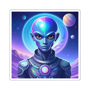 Copy of    Galactic Alien Stickers - Magical Decor for Laptops, Water Bottles, Journals, Gifts, Fantasy Lovers