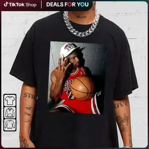 3-Peat Champion # 23 Retro Chicago Tee – Vintage Basketball Shirt