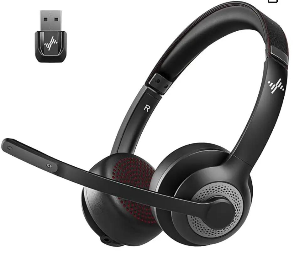Computer Headset EH02, Wired Over-Ear Headphones for PC Gaming, Clear Stereo Audio with Noise-Canceling Mic