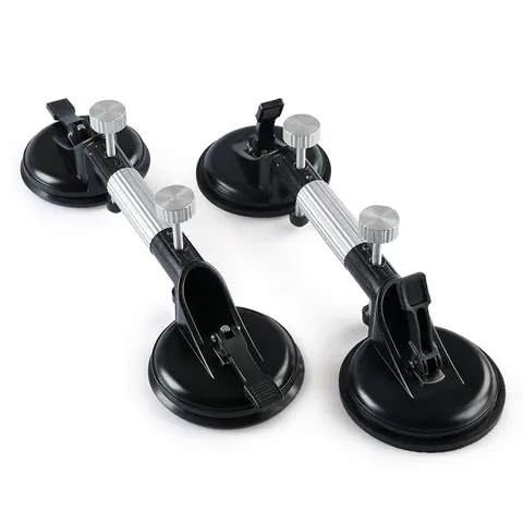 LOZLIN 2PCS Rubber Adjustable Suction Cups - Home Repair Tools for Countertop Installation, Glass Connection & Granite Seam Fixing, Versatile Hand Tools for Leveling Glass/Marble Surfaces