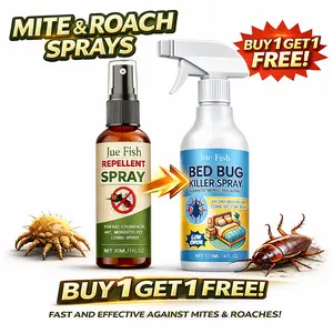 （Buy one, get one free）Bed Bug Killer Spray — Kills on Contact & Eggs — Plant-Based, No-Rinse — Safe Around Kids & Pets (when used as directed) - Also for Fleas, Mites, Flies & Mosquitoes