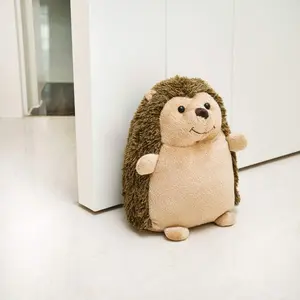 Cute Door Stopper Decorative Door Stops for  and Office, Hedgehog Weighted Interior Doorstop Fabric Stuffed  Door Stopper Floor Decorative