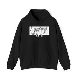 BLEACH Ichigo Kurosaki Face Unisex Anime Hooded Sweatshirt, Bleach Anime Hoodie, Ichigo Kurosaki Hoodie, Bleach Sweatshirt, Anime Gift