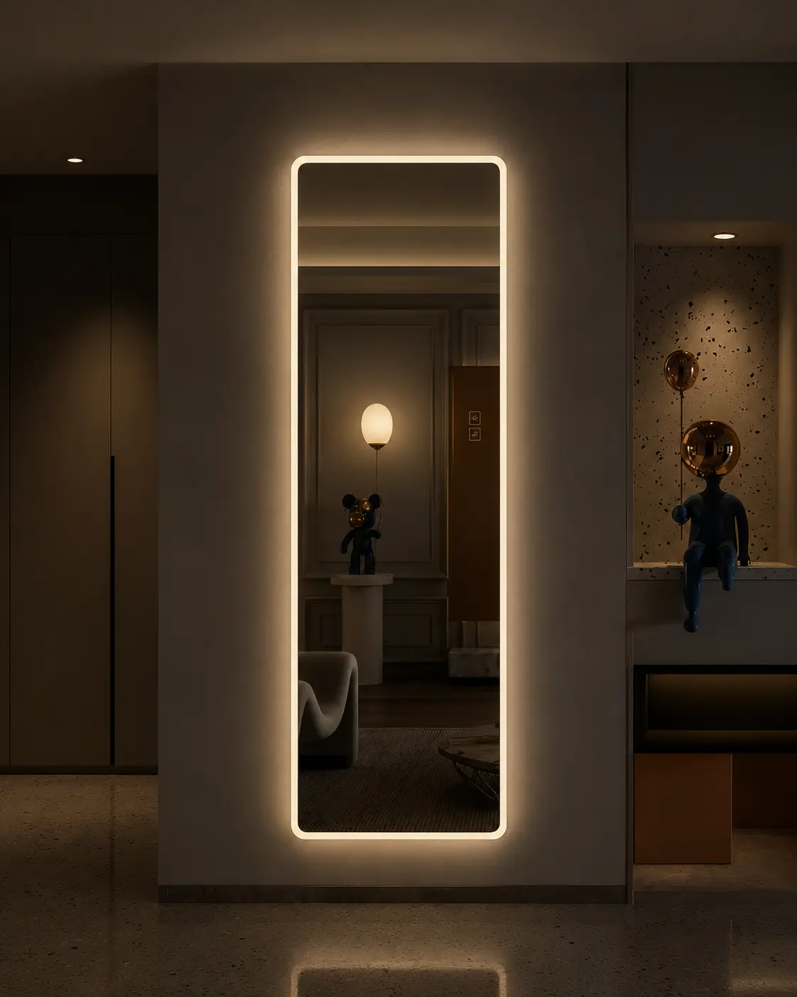 Deja-Vu LED Mirror
