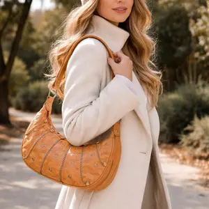 Classic Y2K Chain Stud "The Raven" Vegan Leather Adjustable/Removable Shoulder Bag - Eco-Friendly & Durable Retro Style for Casual & Stylish Occasions