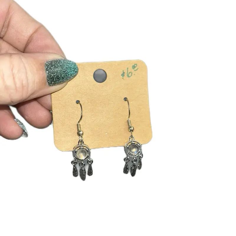 Labradorite drop earrings set in S925 sterling silver