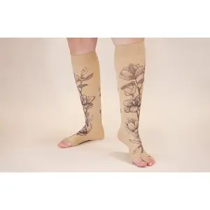 Magnolia Beige Gradient Compression Socks