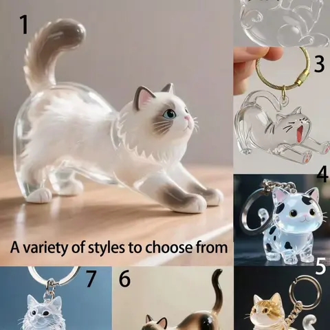 Mini pet hair storage box, transparent cat hair storage box pendant, dog hair collecting keychain, cute animal hair storage pendant, bag charm, gift option for pet lovers, Cute keychain accessory