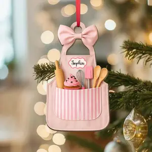[XMAS DECOR] Custom Baking Ornament with Name | Personalized Baker Christmas Decoration | Unique Gift for Grandma & Baking Lovers