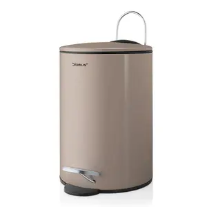 Blomus 68890 3L Synthetic Pedal Bin - Steel-Frame Plastic Tub Wastepaper Basket for Kitchen, Home Supplies