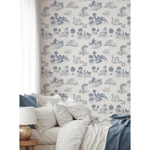 Rustic Sketch Peel and Stick Wallpaper