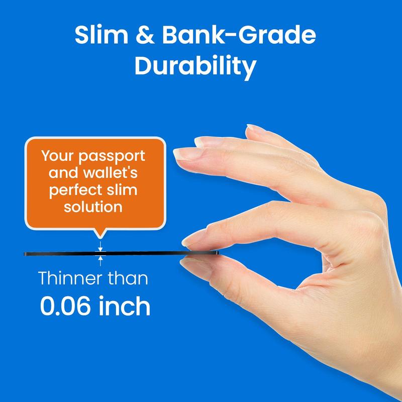 VilyaLabs Wallet Tracker Card Rechargeable for Apple Find My, Slim and Thin Up to 0.06inch, Water Resistant, with Dual Protection System