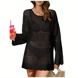 Women's swimsuit cover-up, beach bikini cover-up, crochet swimsuit cover-up, dress, resort swimwear