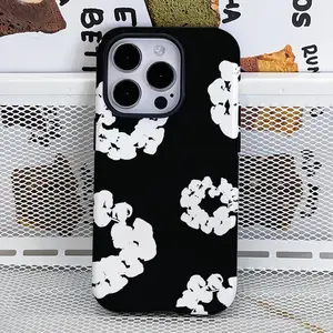 Black Flower Luxury D-Denims T-Tears Phone Case Phone Case Film shell For iPhone