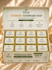 Thevaa glow collection -12 bars turmeric face soap