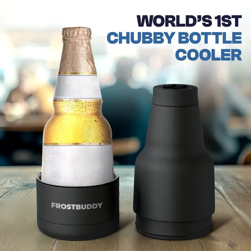 Chubby Buddy - Stainless Steel - Double Wall Vacuum Sealed - Glass Bottle Insulator