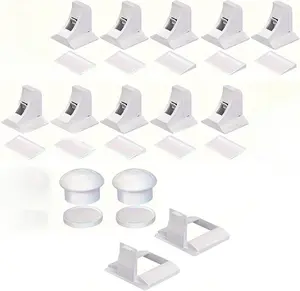 Magnetic Drawer Locks for Baby Proofing, Child Safety Magnet Cabinet Lock, Adhesive Magnetic Locks for Cupboard and Pantry Door (10Locks + 2Key)