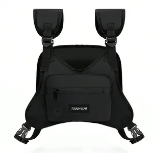 Women's One-Piece Waist Bag And Chest Bag, Street Men's And Women's Chest Bags, Outdoor Travel Vests, Running And Cycling Backpacks, Charter Flights, Workwear, Tactical Bags, Fashionable Vests, Couple's Running Sports Bags Functional Vest Bag