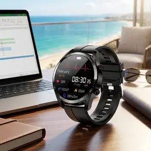 2026 New Business Smart stress Watch Men 1.53 inch Full Screen Touch Multi Sport Mode ECG+PGG Sport Waterproof Bluetooth Call Smartwatches