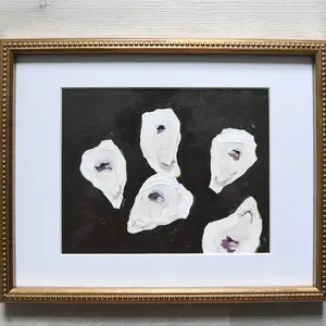Oysters No.2 original painting coastal modern contemporary