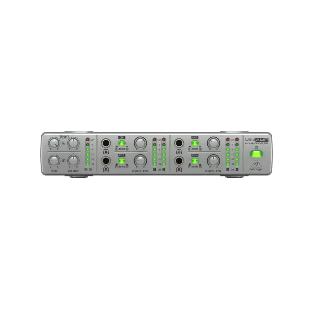 Behringer AMP800 4-Channel Ultra-Compact Stereo Headphone Amplifier