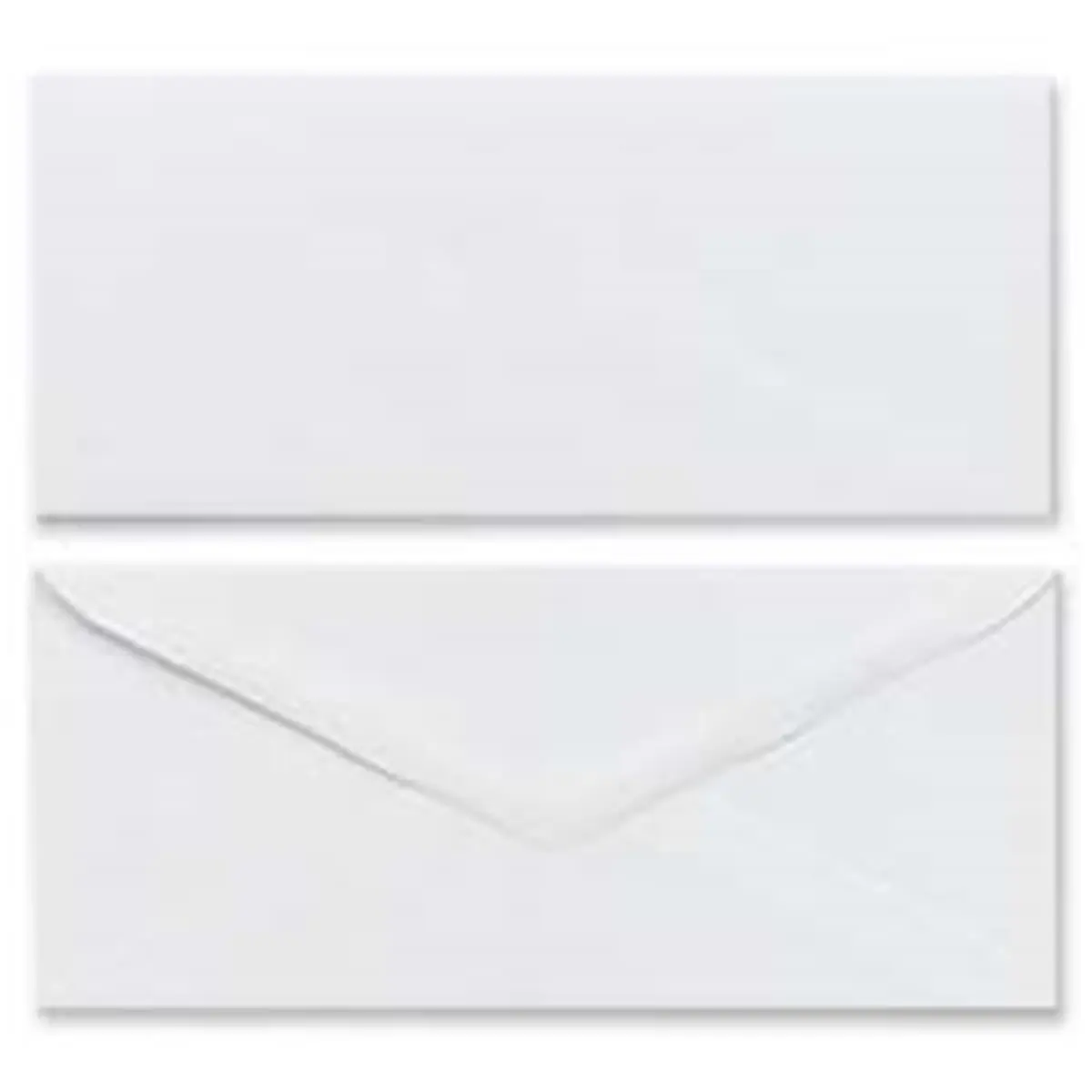 212 MAIN Plain White Business Envelopes, 6.75 in Gummed Flap Office Mailing Envelopes, 100-Count Box