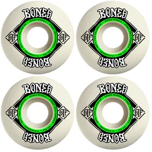 Bones Skateboard Wheels 52mm STF V1 Standard 99A White