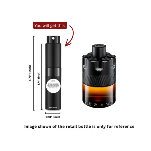 Azzaro The Most Wanted Parfum (Brown) - Men's Wood-Scented 8ml/0.27oz 100% Original Authentic Decanted Perfume Spray, Single Item