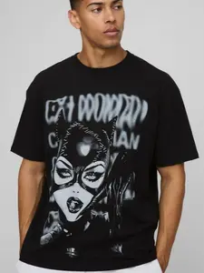 Black Oversized Catwoman T-Shirt