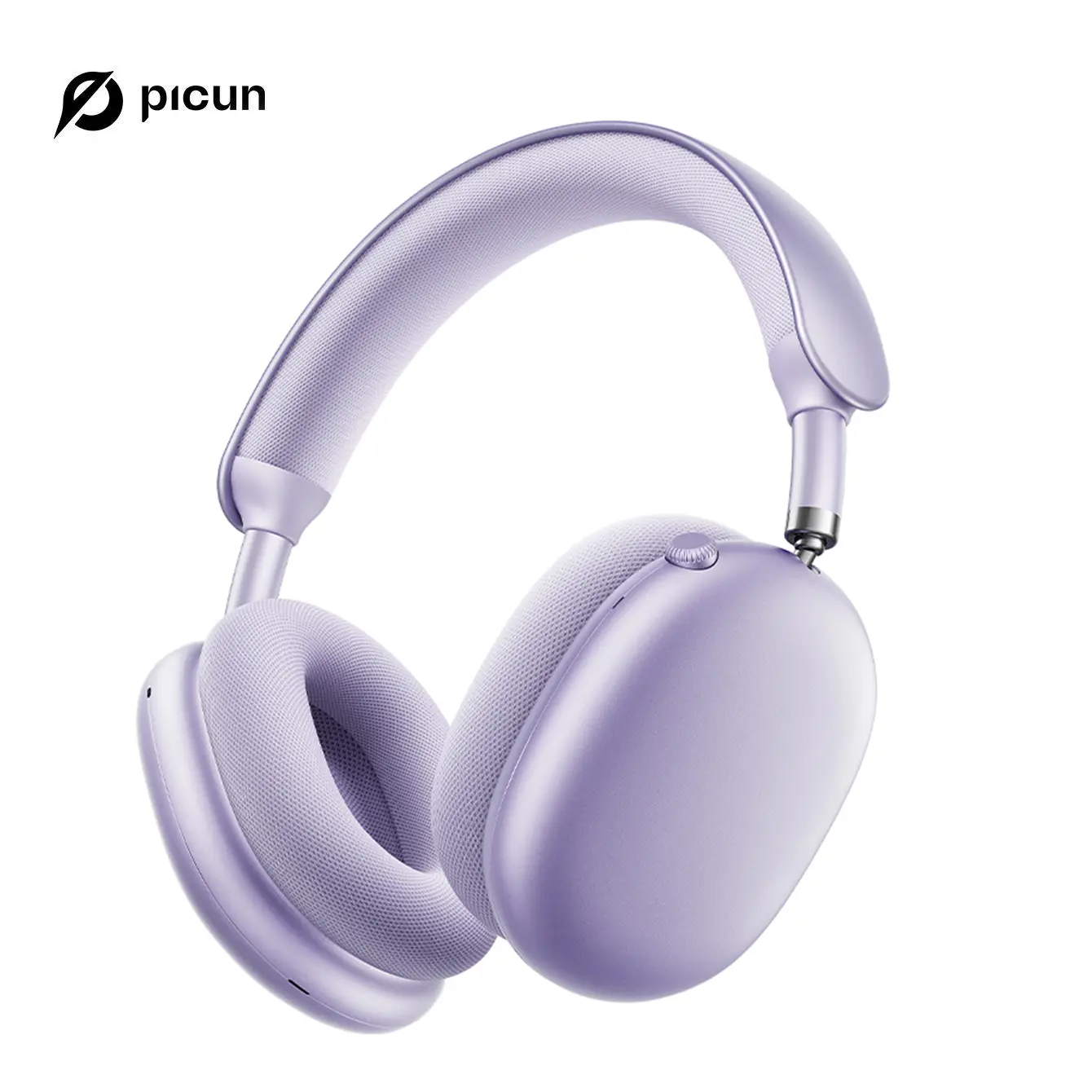Picun F8 Pro Over-Ear Wireless Audio Headphones with Mic, 52dB Active Noise Cancellation, 5 ENC Mics, Head Tracking, Custom EQ Sound, Seamless Dual-Device Connection, Bluetooth 5.4, Detachable Fabric Ear Cups, SummerWins tiktokshopbacktoschool