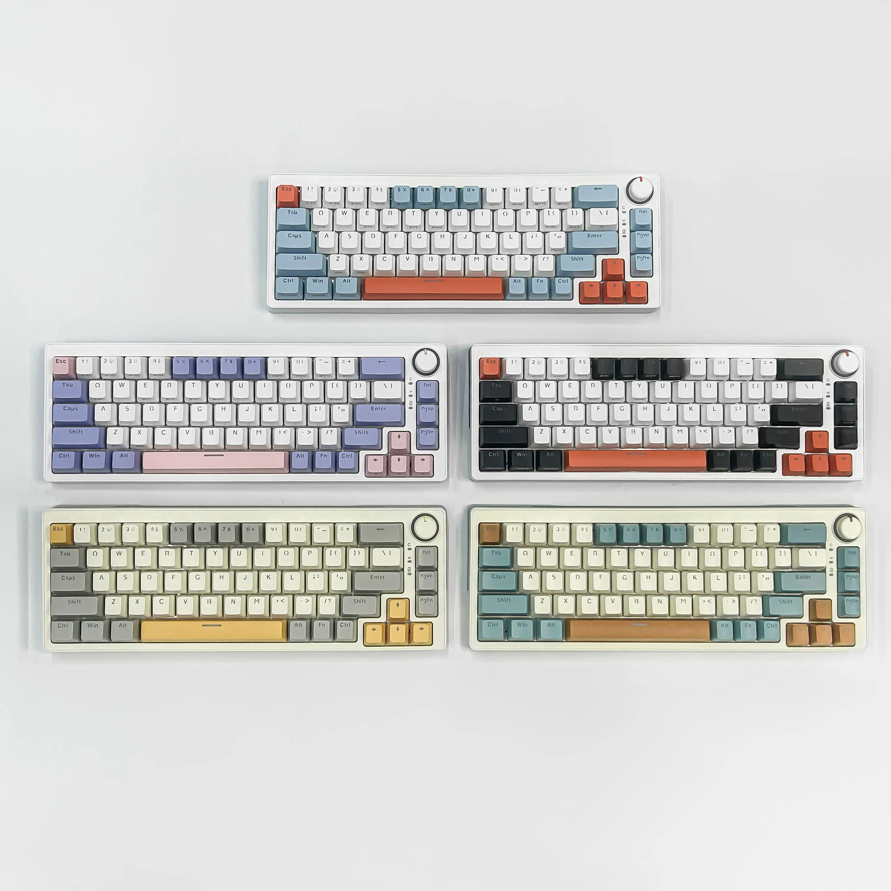 ZIFRIEND ZA68 Pro Mechanical Keyboard with knob 68 Keys Wired