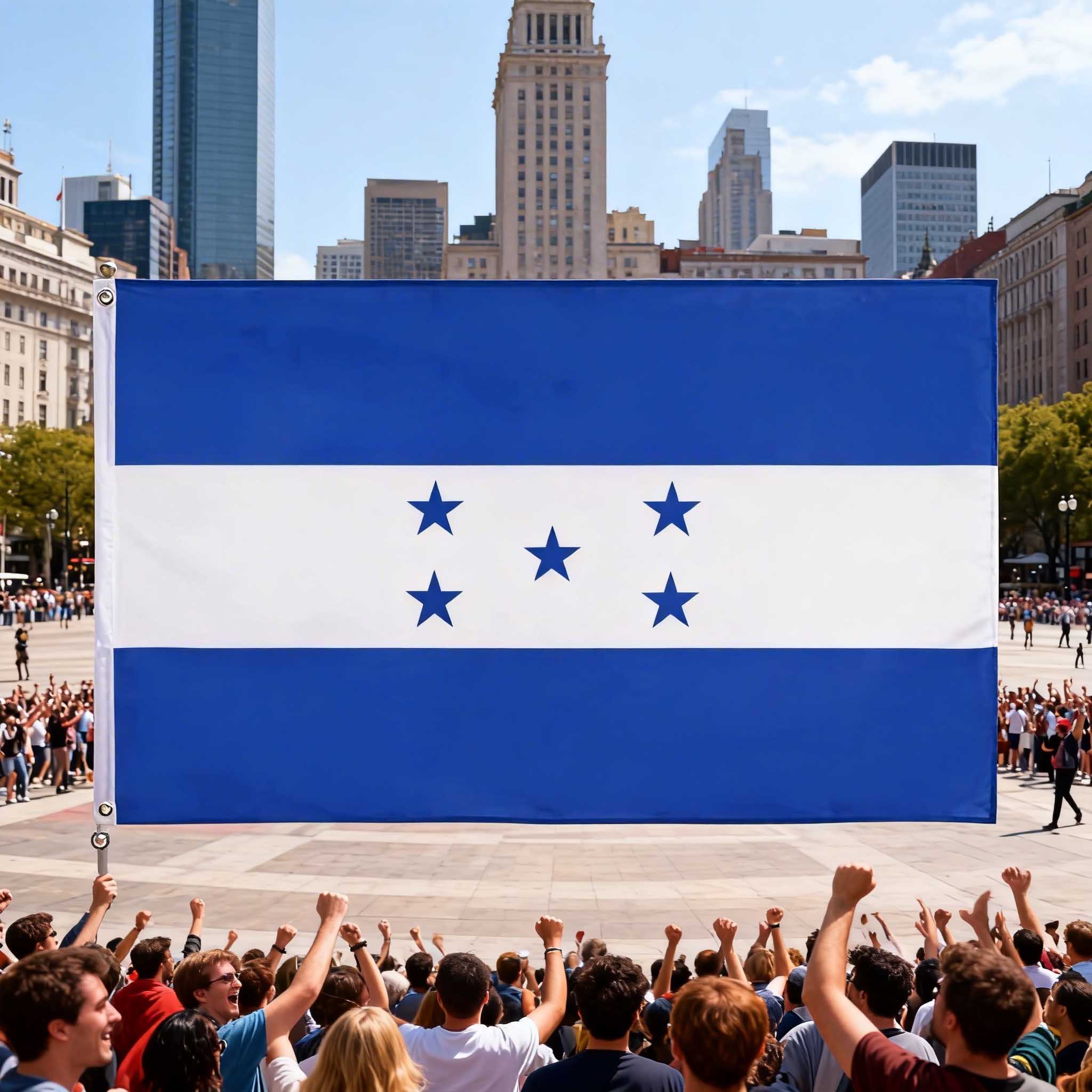 Honduras Flag 3x5 Foot with Brass Grommets - Perfect for Home Decor or Office Use