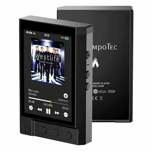 TempoTec V3 Blaze - Portable DAP+Protective Case, HIFI Music Player, Digital Audio Player, MP3 Player. Dual AK4493SEQ DAC chip, 2.4GHz WiFi,Two-Way Bluetooth 5.1, supports DSD512, MQA 8X full decoding, TIDAL, Qobuz