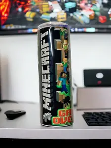 Minecraft Video Game Tumbler, Minecraft Creepers Tumbler, Gamer Minecraft Tumbler, PlayStation Gamer Tumbler, Xbox Gamer Tumbler