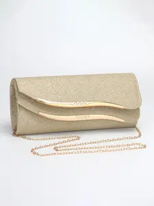 Sparkling Women's Evening Envelope Clutch Bag, Fashionable Shoulder Clutch, Double Gold-Edged Decorated Handbag, Wallet, Includes Shoulder Strap for Crossbody Wear, Magnetic Closure, Suitable for Weddings, Parties, Banquets, Elegant Stylish Purse
