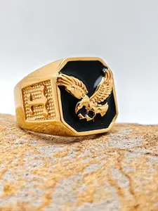 Men's Stainless Steel Ring, Eagle Design, Hip Hop Punk Style, Unisex Jewelry, Classic Party Finger Ring, Holiday Valentine Gift