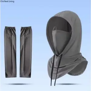 Assassin's Creed Cover Anti-UV Sunscreen Face Mask + Arm Sleeves MenCycling Fishing Half Face Cover UV Protection Neck WrapUnisex